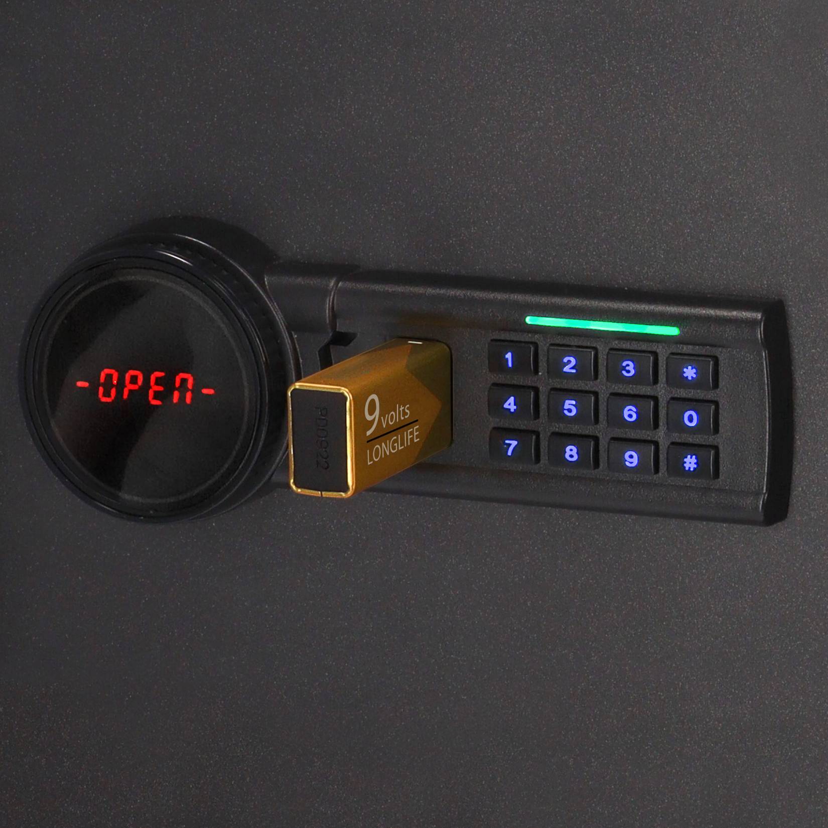 Elektroniczny zamek i awaryjne otwieranie sejfu Brihard