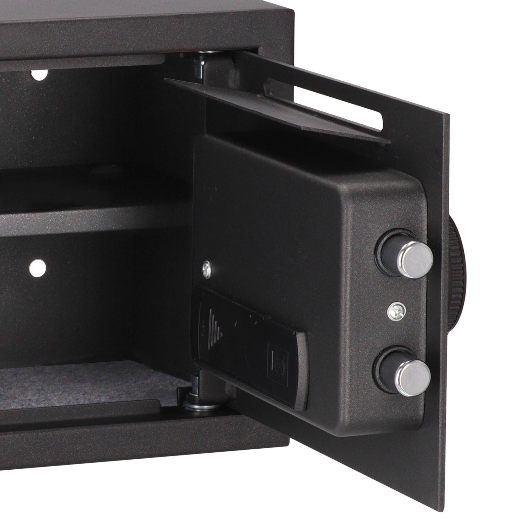 Stalowe rygle i drzwi sejfu Brihard Deposit LCD