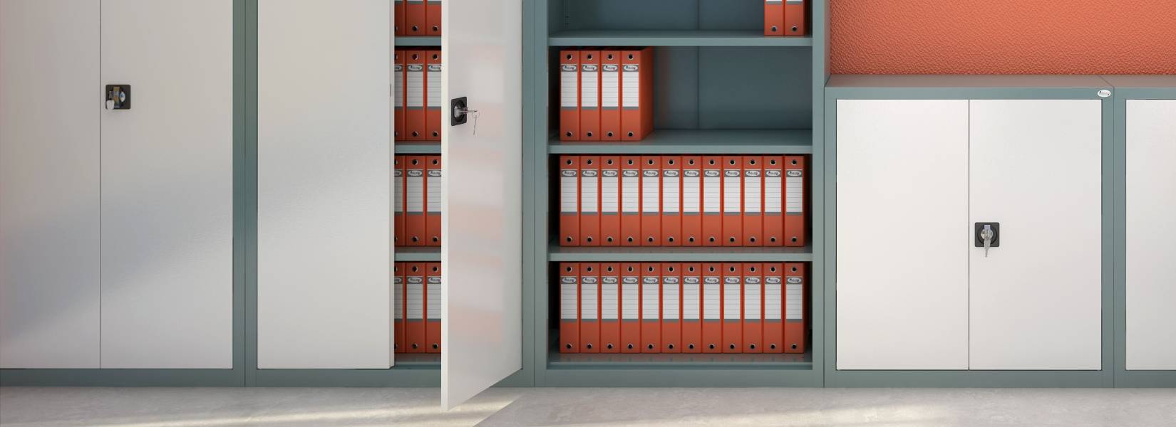 Wizualizacja zamków do szaf aktowych RONIS 23500