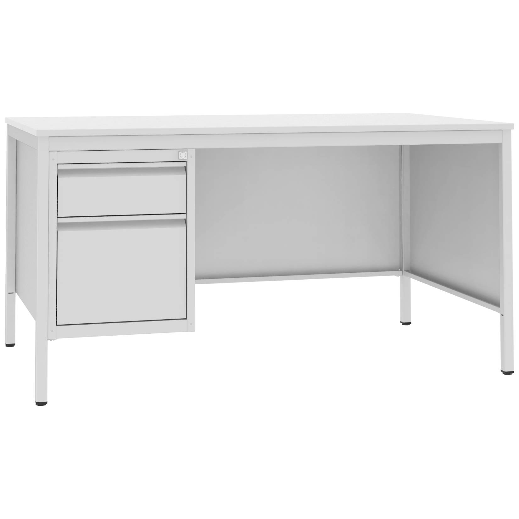 Biurko do gabinetu medycznego w kolorze szarym Malow BIM 022 ST