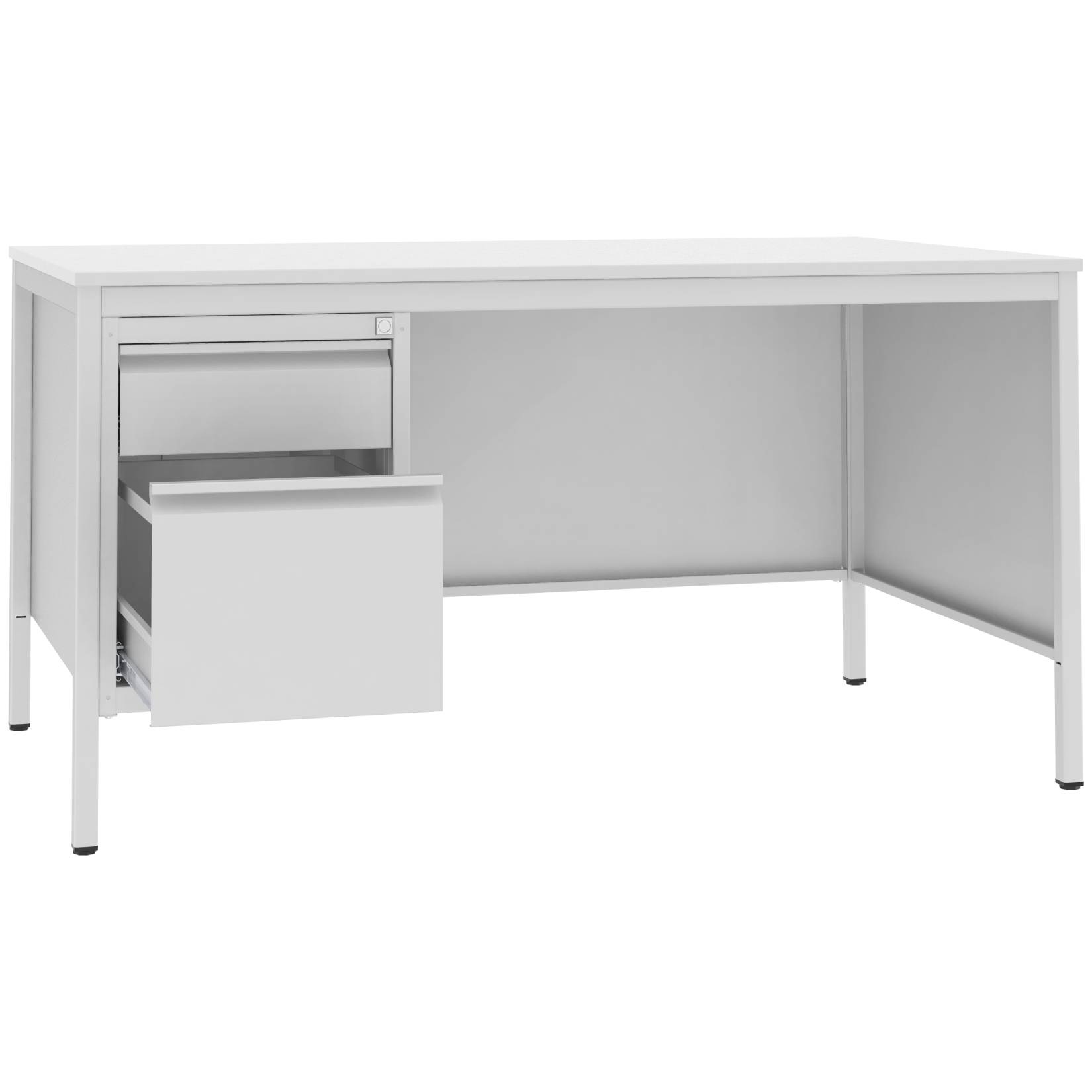 Biurko do gabinetu lekarskiego w kolorze szarym Malow BIM 022 ST