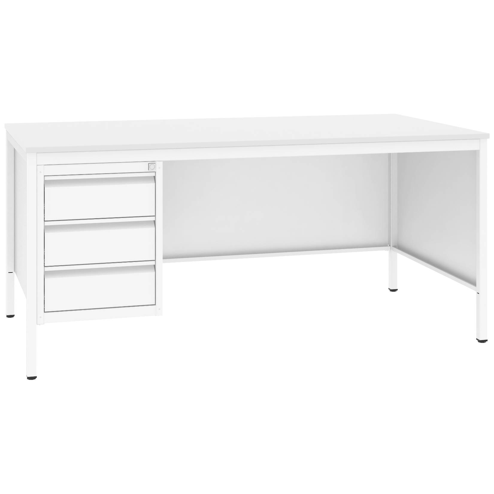 Metalowe biurko medyczne Malow BIM 031 ST w kolorze szarym