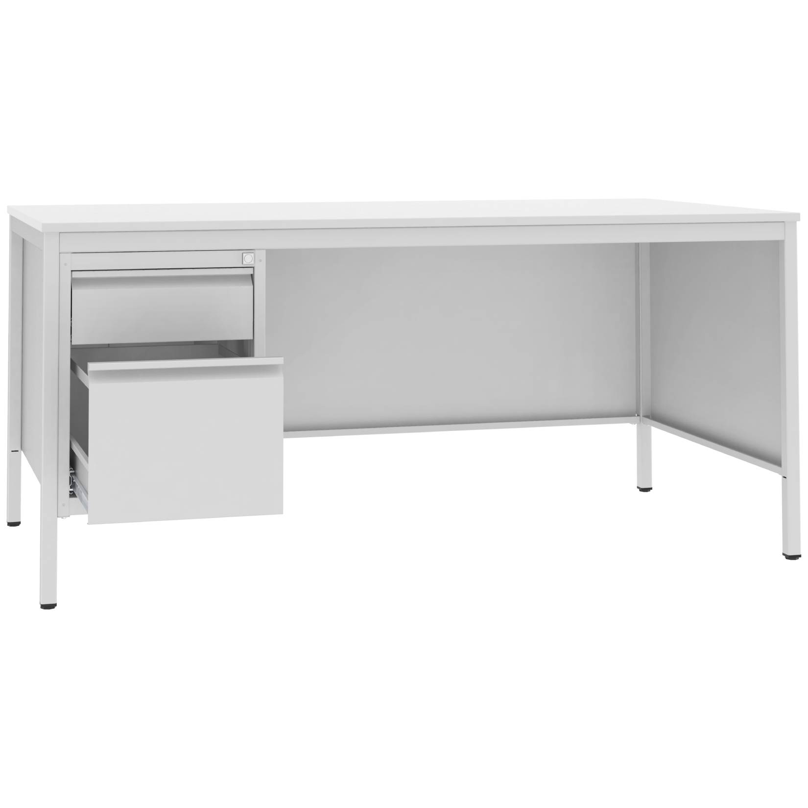 Biurko do gabinetu medycznego w kolorze RAL 7035 Malow BIM 032 ST