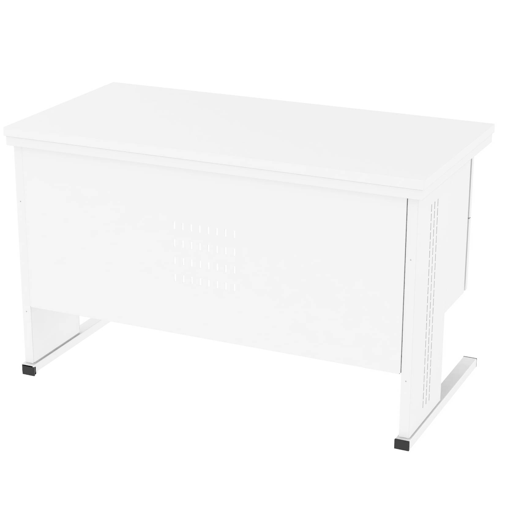 Medyczne biurko na metalowych nogach w kolorze białym Malow BIM 212S