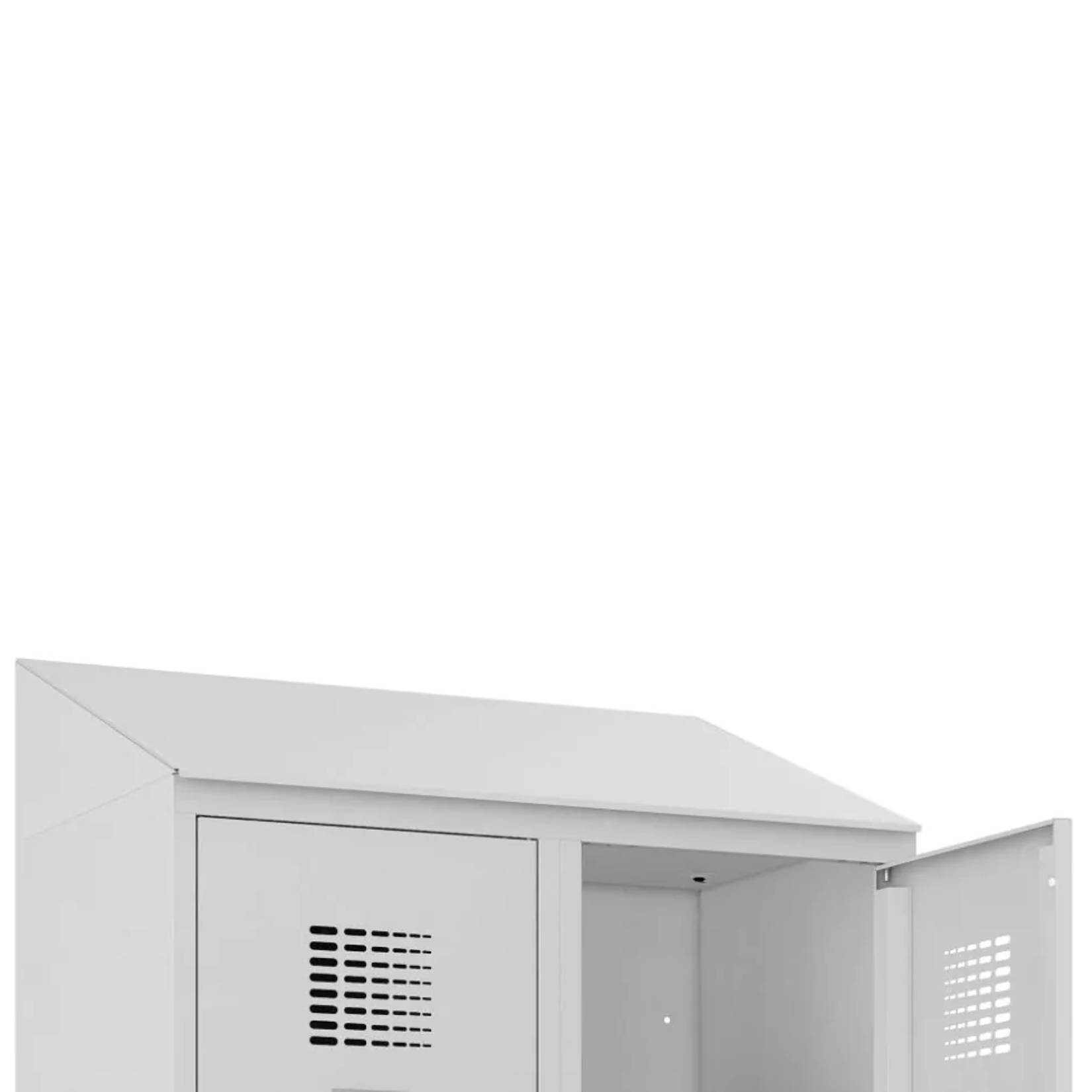 Przykład zastosowania daszka D 420 W w szafce socjalnej SUS 420 W ST