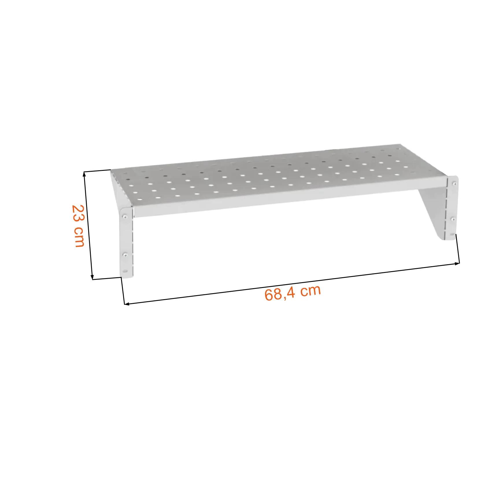 Dane techniczne i wymiary półki na buty PP 423 W do podstawy z siedziskiem P 423 W