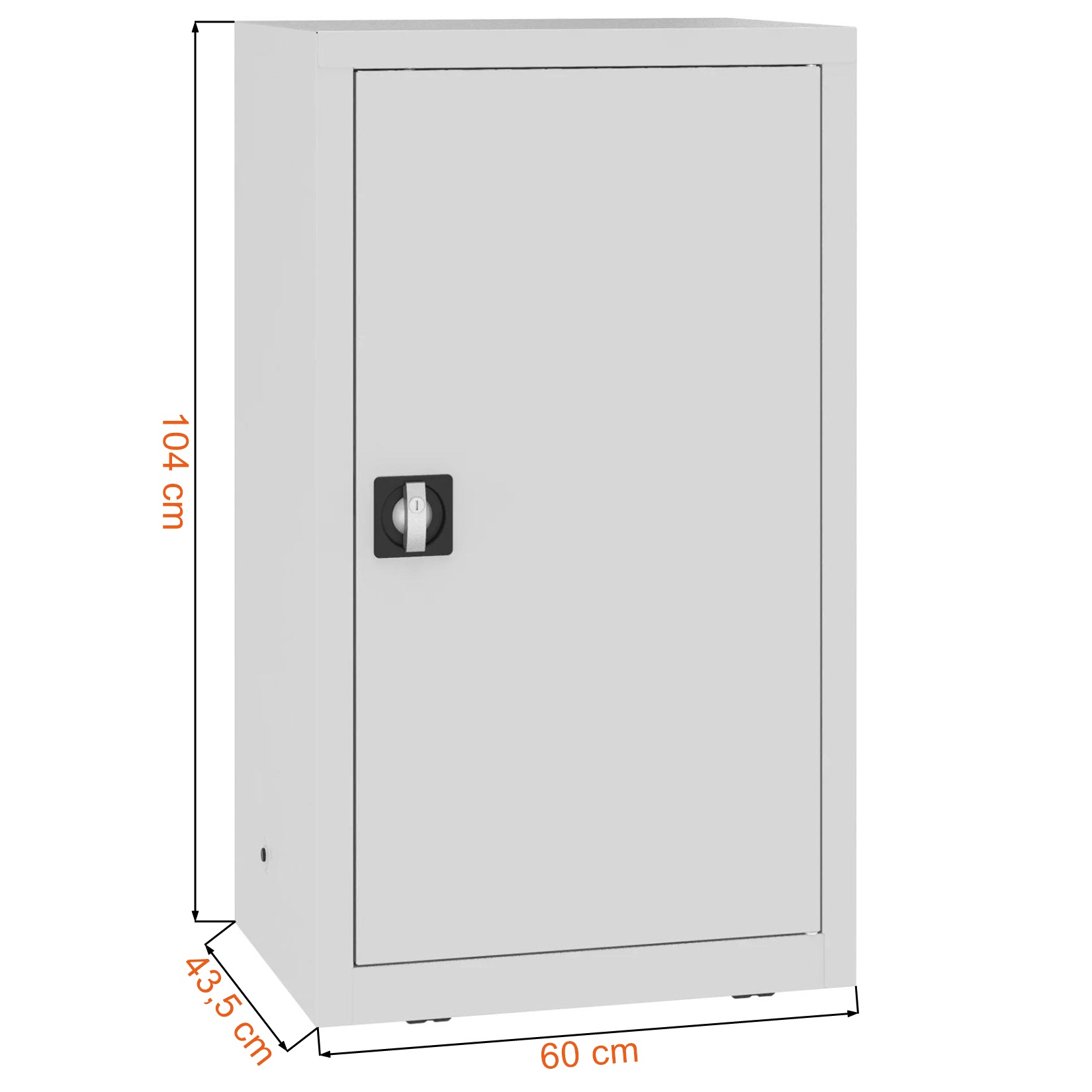 Wymiary szafki narzędziowej z półkami Malow LMSW 106G
