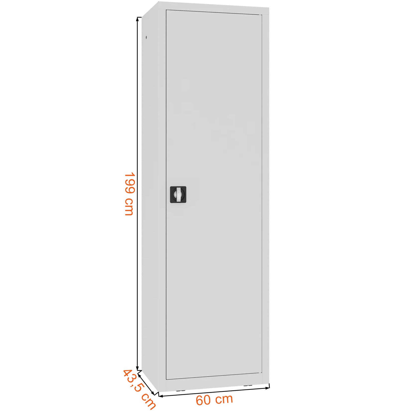 Wymiary szafy narzędziowej z półkami Malow LMSW 206g