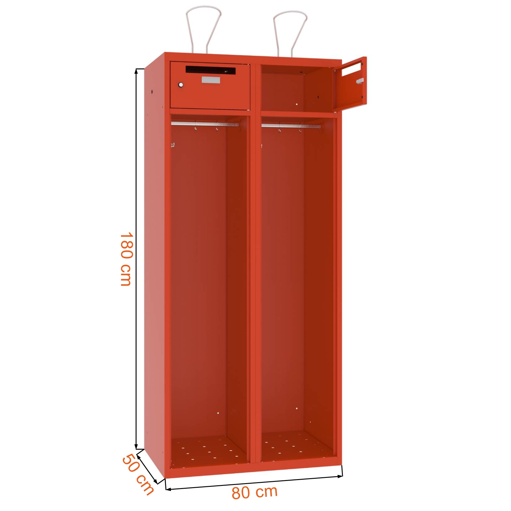 Wymiary szafki strażackiej MSS 420 firmy Malow