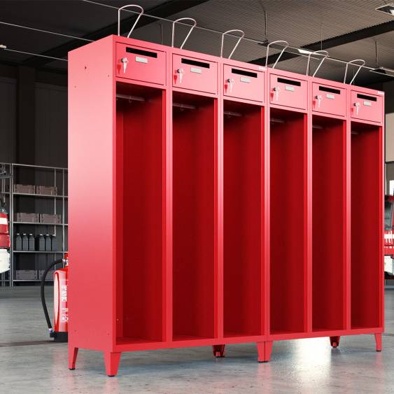 Zastosowanie szafy BHP strażackiej metalowej MSS firmy Malow