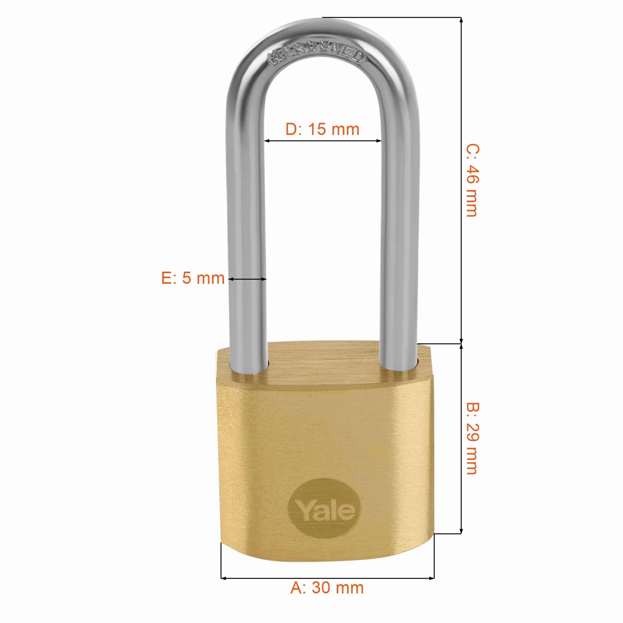 Kłódka do szafki Yale Y110B/30/147/1