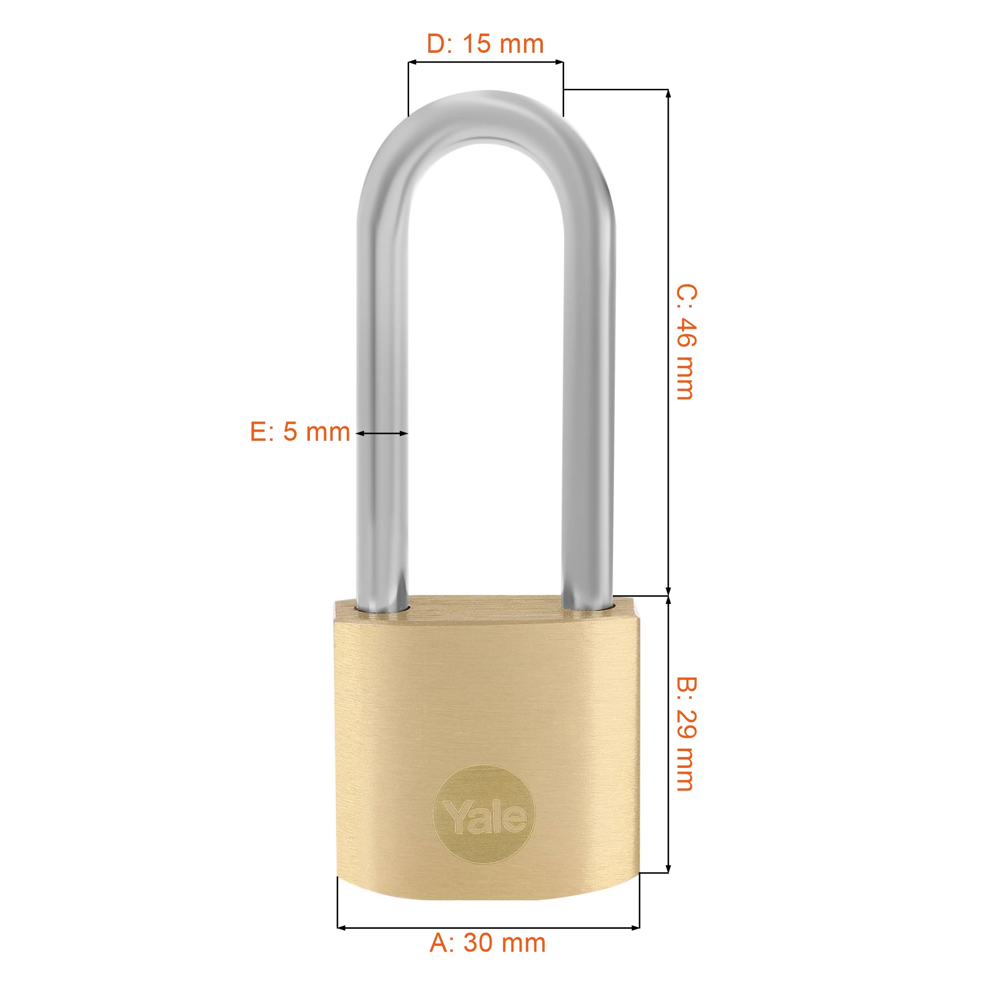 Kłódka do szafki Yale Y110B/30/147/2