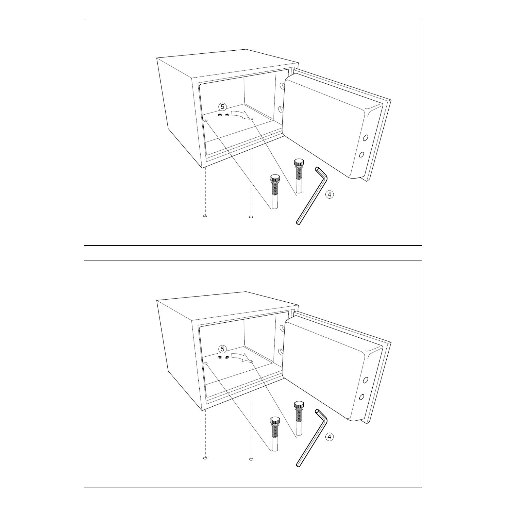 Kotwienie sejfu Yale